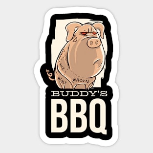 BBQ Pig Barbecue Grill Sticker